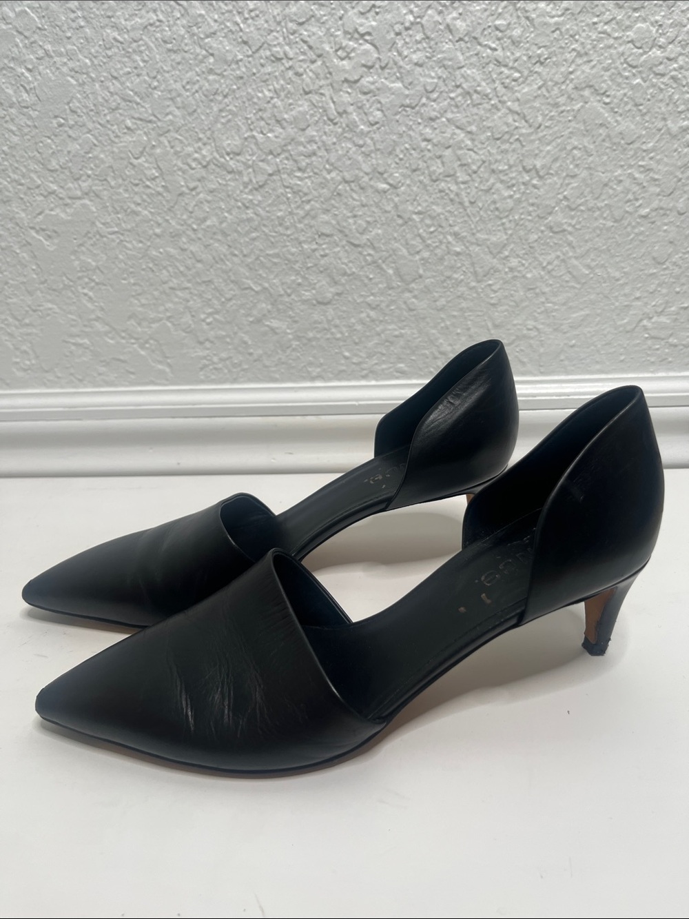 Vince Claire Leather D’Orsay Heels Black Sz 8